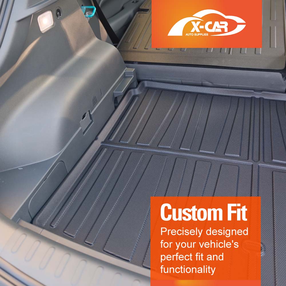 3D Floor Mats Boot Liner Set for GWM Ora 5 2026-Onwards Lower Boot Level All Weather Heavy Duty Cargo Kick Back Seat Cover