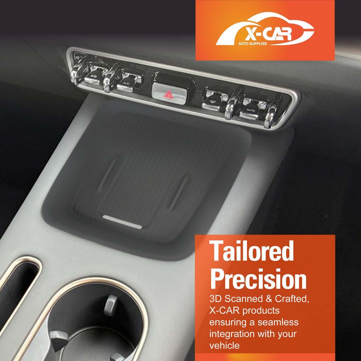 Wireless Charging Mat for GWM Ora 5 2026-Onwards Centre Console Non-Slip Silicone Protective Pad Interior Accessories