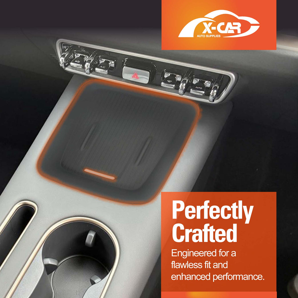 Wireless Charging Mat for GWM Ora 5 2026-Onwards Centre Console Non-Slip Silicone Protective Pad Interior Accessories