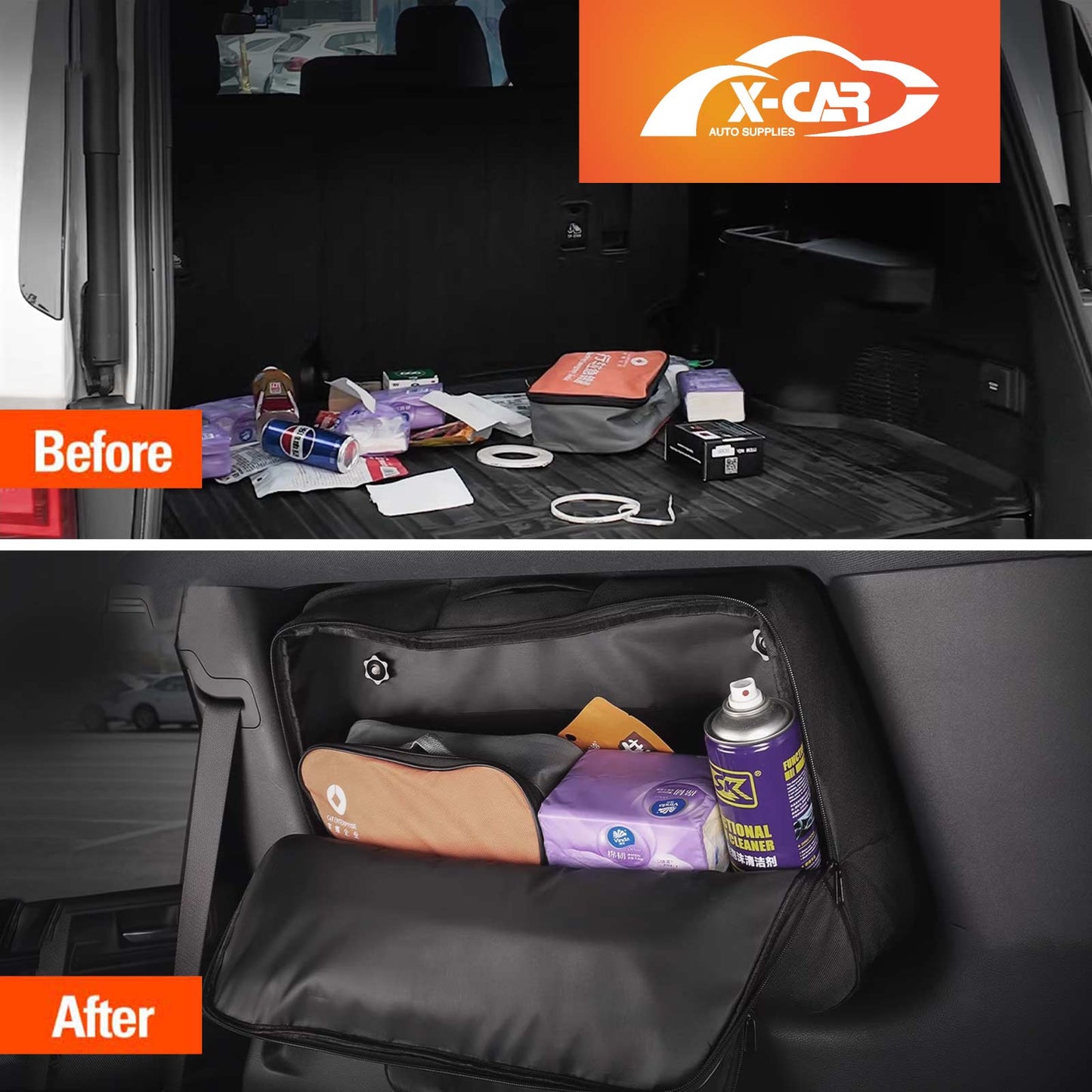 Port Window Storage Bags for GWM Tank 300 Tank300 2023-Onwards Car Trunk Boot Hanging Organizer Car Accessories Set of 2