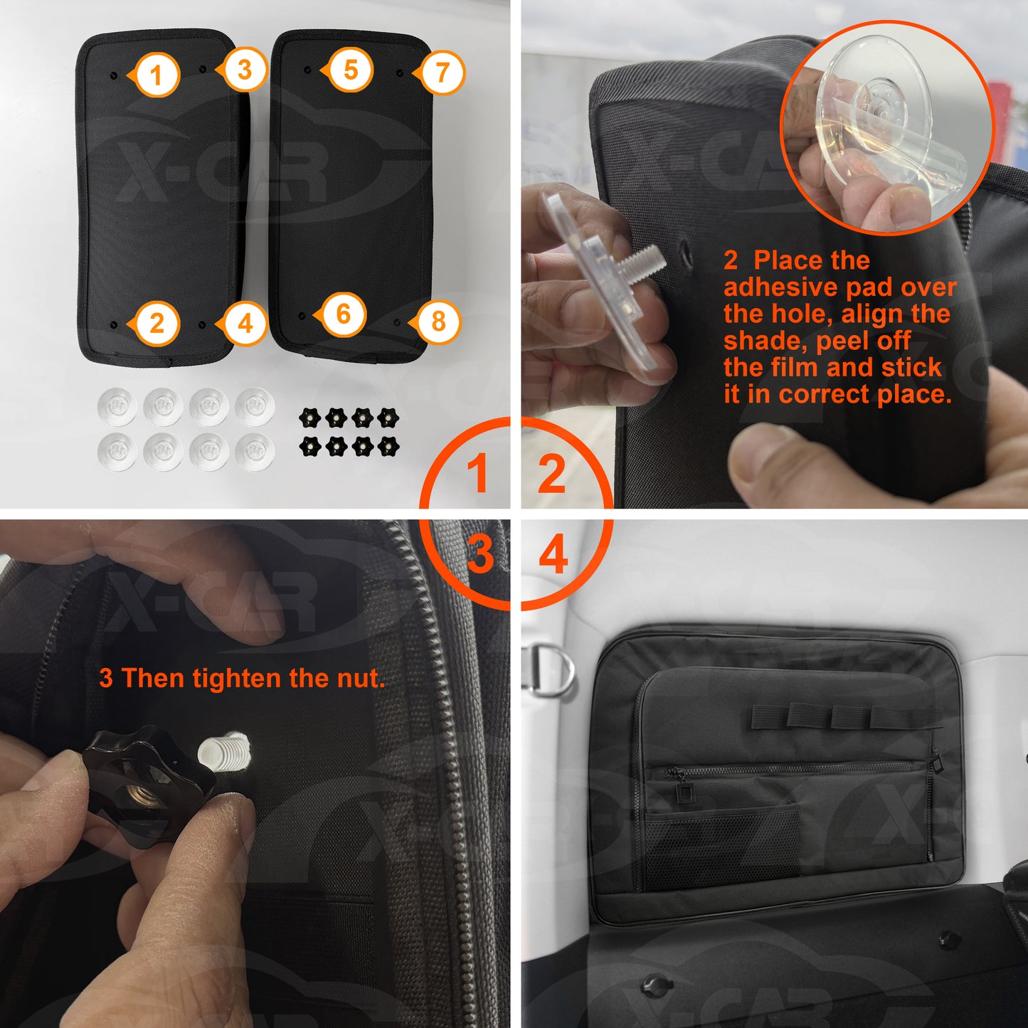 Left Side Port Window Storage Bag for GWM Tank 300 Tank300 2023-Onwards Car Trunk Boot Hanging Organizer Car Accessories