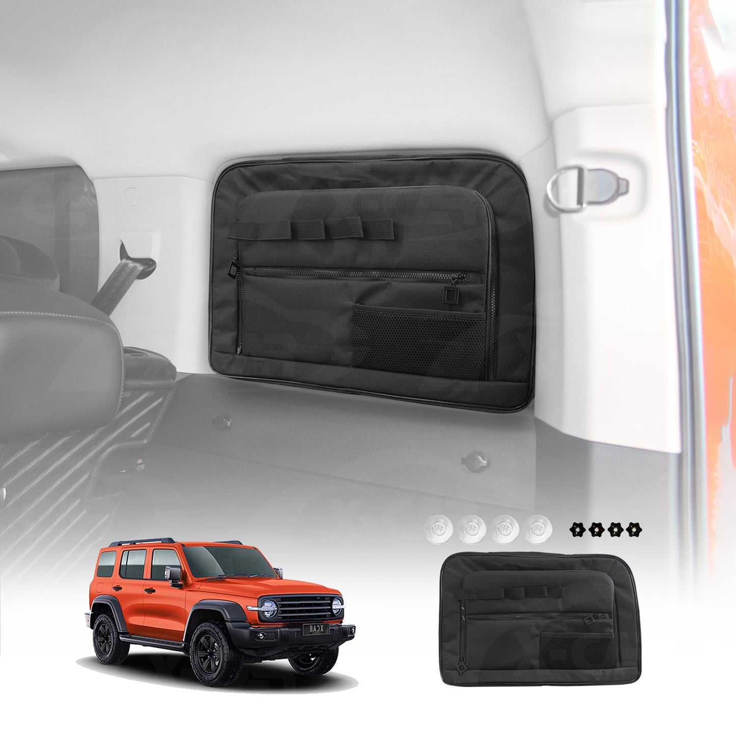 Right Side Port Window Storage Bag for GWM Tank 300 Tank300 2023-Onwards Car Trunk Boot Hanging Organizer Car Accessories