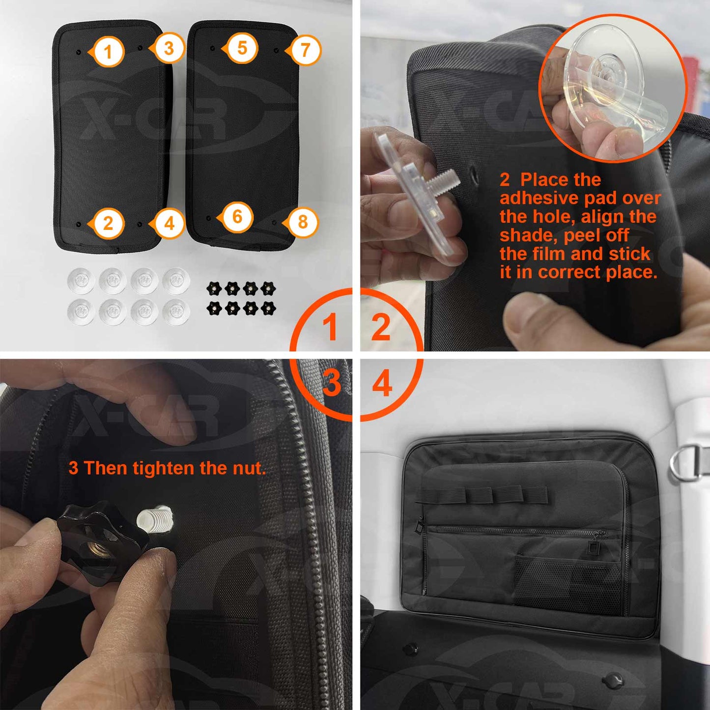 Right Side Port Window Storage Bag for GWM Tank 300 Tank300 2023-Onwards Car Trunk Boot Hanging Organizer Car Accessories