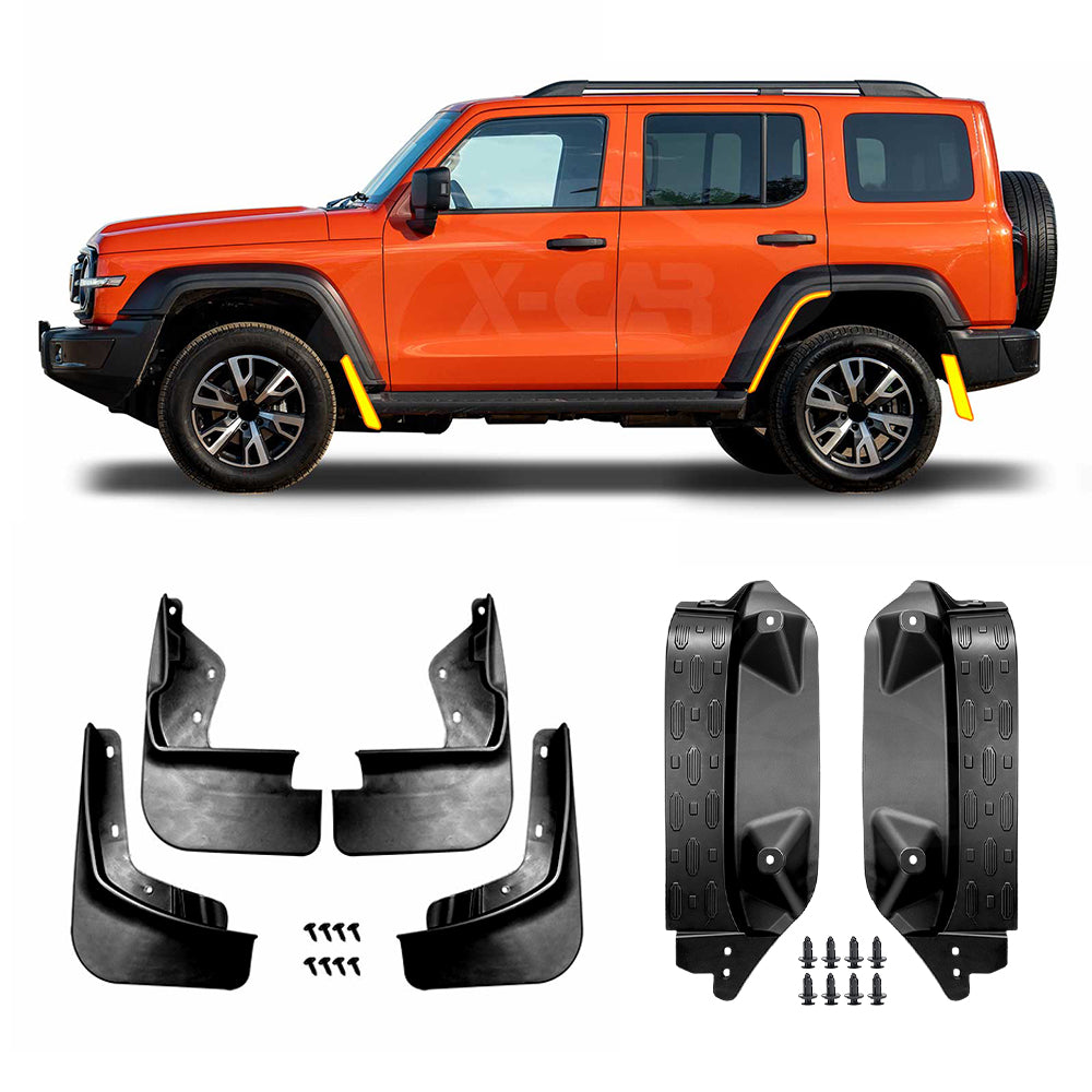 Mud Flaps Combo Set for GWM Tank 300 Tank300 2026-Onwards Non-PHEV Rear Door Splash Guards Mudguards Fender Car Accessories