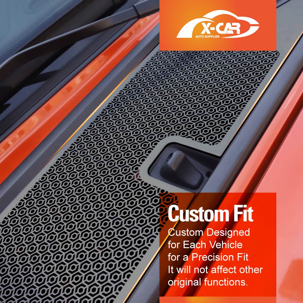 Front Engine Air Flow Intake Vent Grille Cover for GWM Tank 300 Tank300 2023-2025 with Protective Inlet Screen ABS Plastic Protection