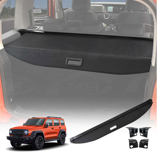 Retractable Cargo Cover for GWM Tank 300 Tank300 2023-Onwards  Rear Rack Partition Shelter Canvas Trunk Luggage Security Shield Shade