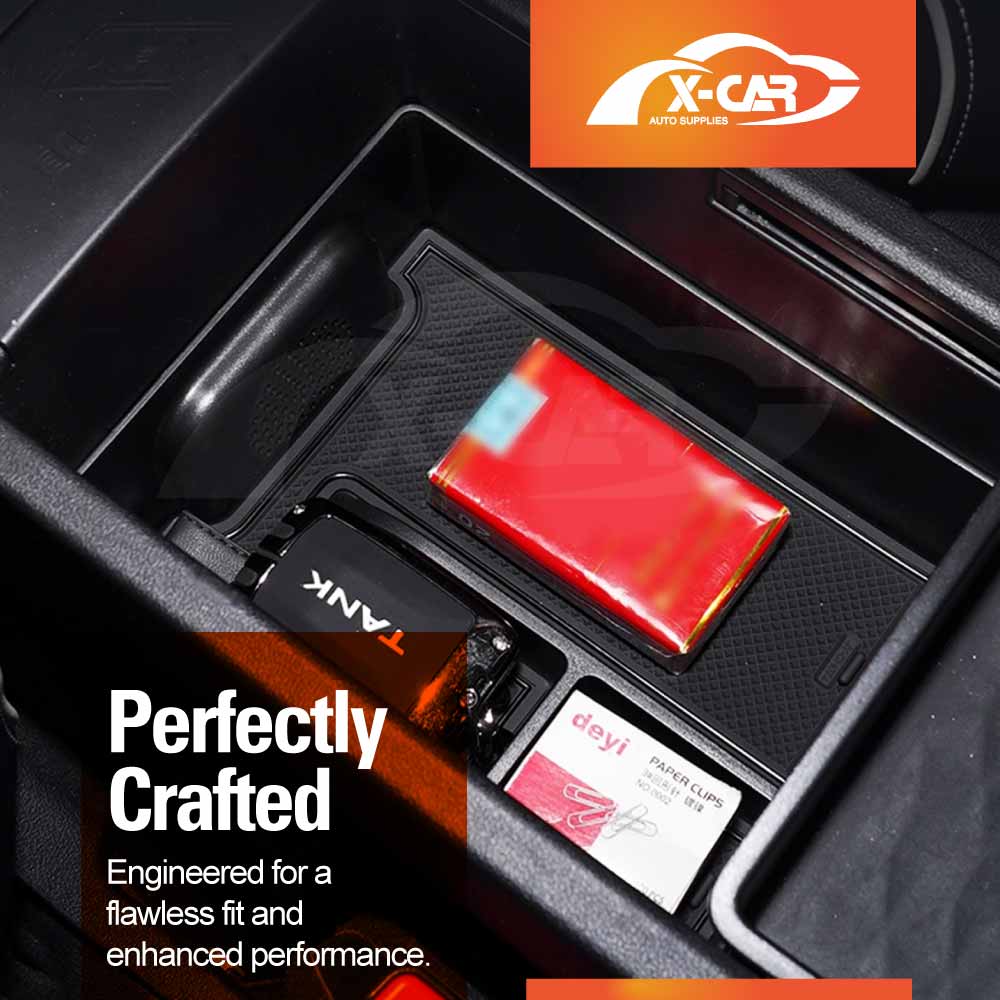Centre Console Storage Set for GWM Tank 300 Tank300 2023-Onwards Cup Holder Insert Armrest Tray Gearbox Protection Mat Interior Accessories