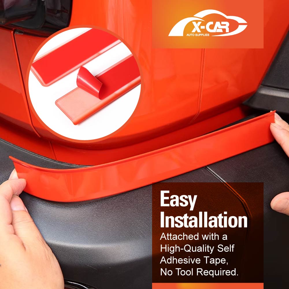 Orange Rear Bumper Corner Cover Trim for GWM Tank 300 Tank300 2023-2025 Modified Inner Decorative Panel