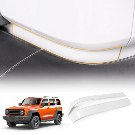 White Rear Bumper Corner Cover Trim for GWM Tank 300 Tank300 2023-2025 Modified Inner Decorative Panel