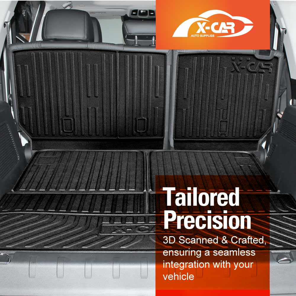 Floor Mats Boot Liner Set for GWM Tank 500 Tank500 2024-2025 All Weather Heavy Duty Cargo Kick Mats Back Seat Protector Cover