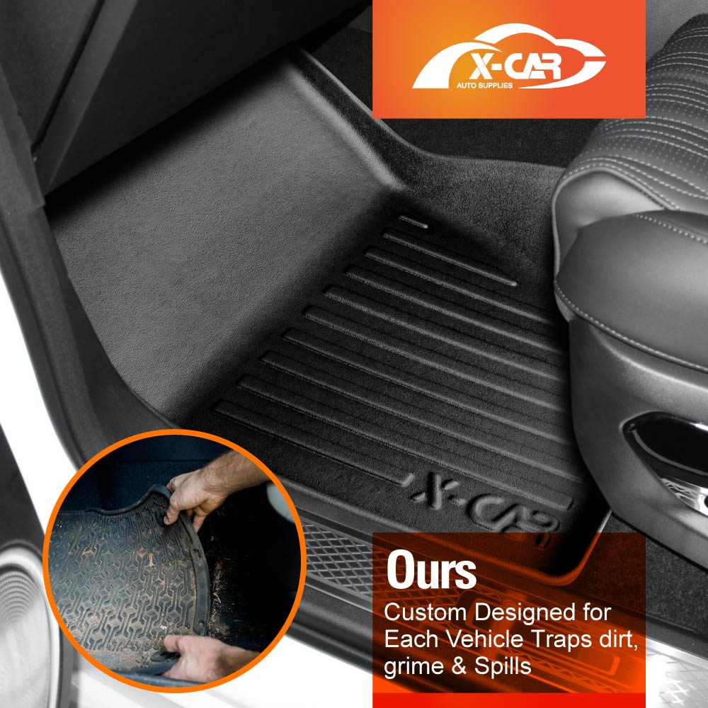 Floor Mats Boot Liner Set for GWM Tank 500 Tank500 2024-2025 All Weather Heavy Duty Cargo Kick Mats Back Seat Protector Cover