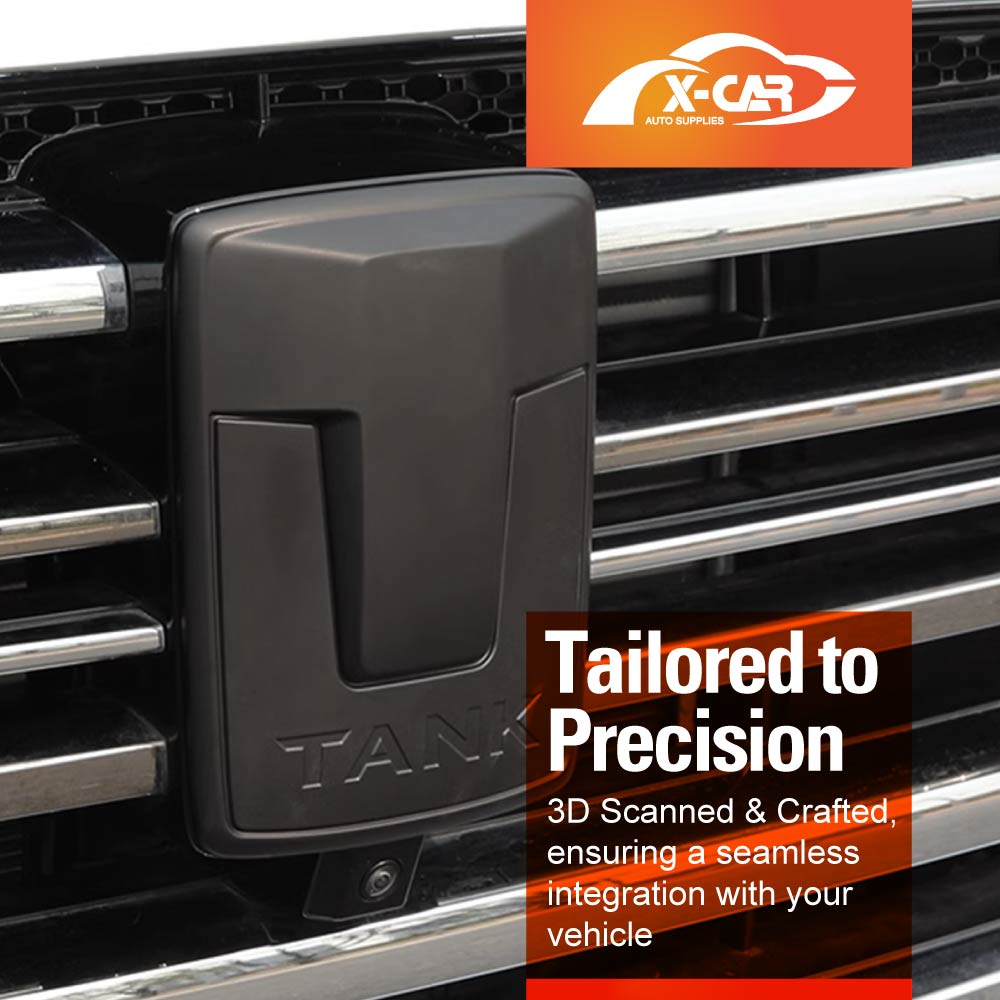 Front Logo Badge for GWM Tank 500 Tank500 2024-2025 Emblem Decals Sticker Cover Accessories Matt Black