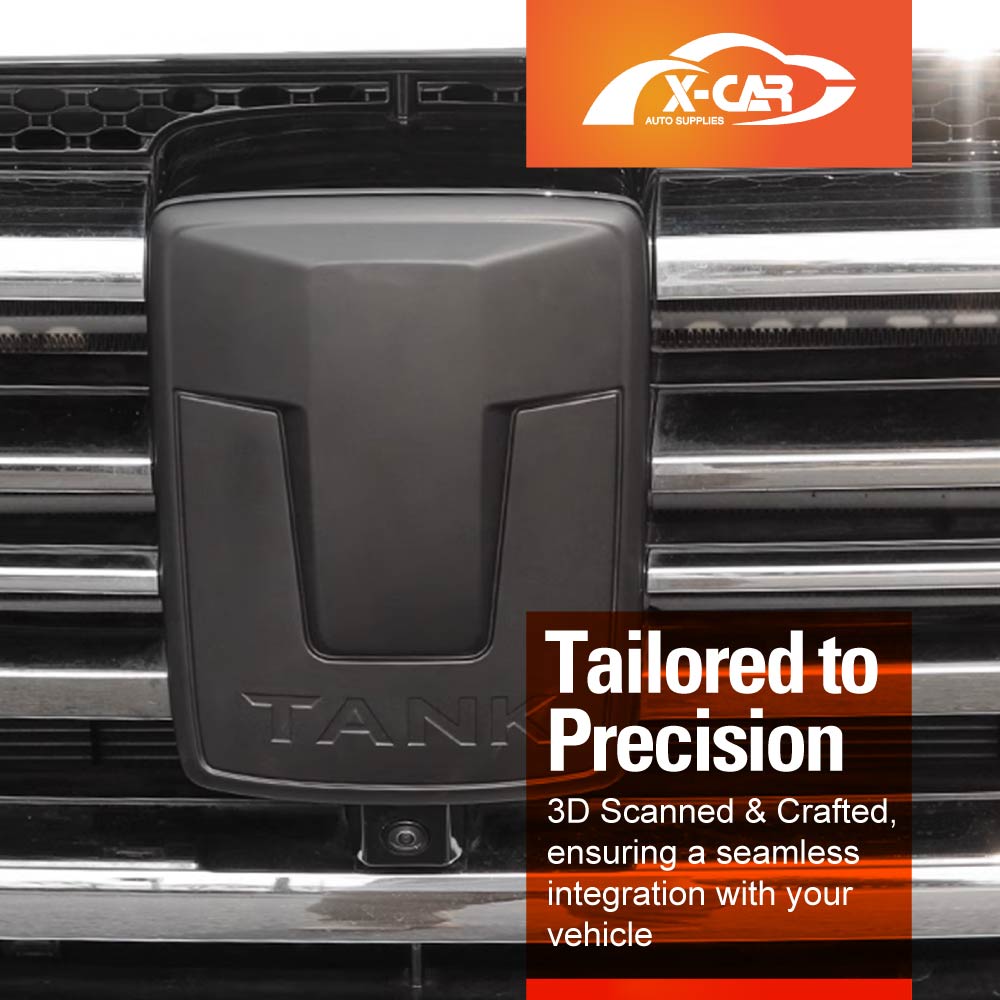 Front Logo Badge for GWM Tank 500 Tank500 2024-2025 Emblem Decals Sticker Cover Accessories Matt Black