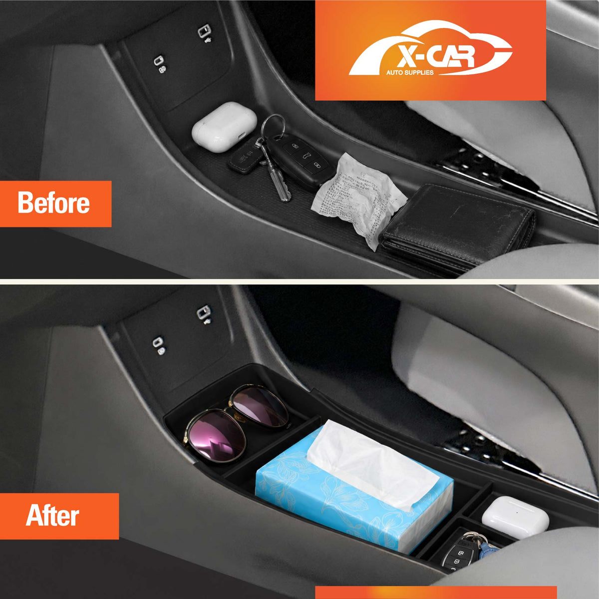 Centre Console Storage Set for Geely EX2 EX 2 2026-Onwards Wireless Charging Pad Cup Holder Armrest Door Side Organiser Tray