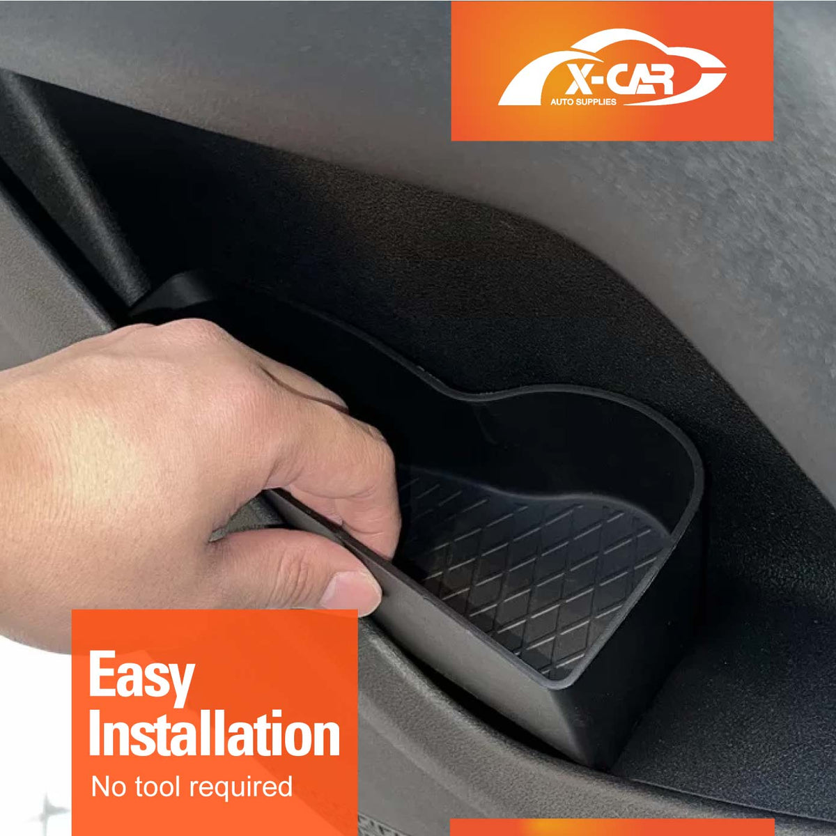 Car Door Side Storage Box Trays for Geely EX2 EX 2 2026-Onwards Front & Rear Row Set of 4 Organiser Accessories