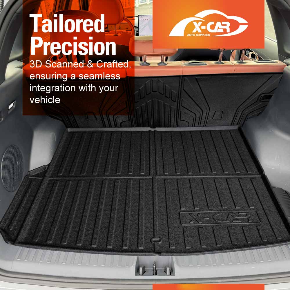 3D Floor Mats Boot Liner Set for Geely EX5 2025-Onwards All Weather Heavy Duty Toolbox Cargo Car Trunk Back Seat Kick Cover Luggage Tray