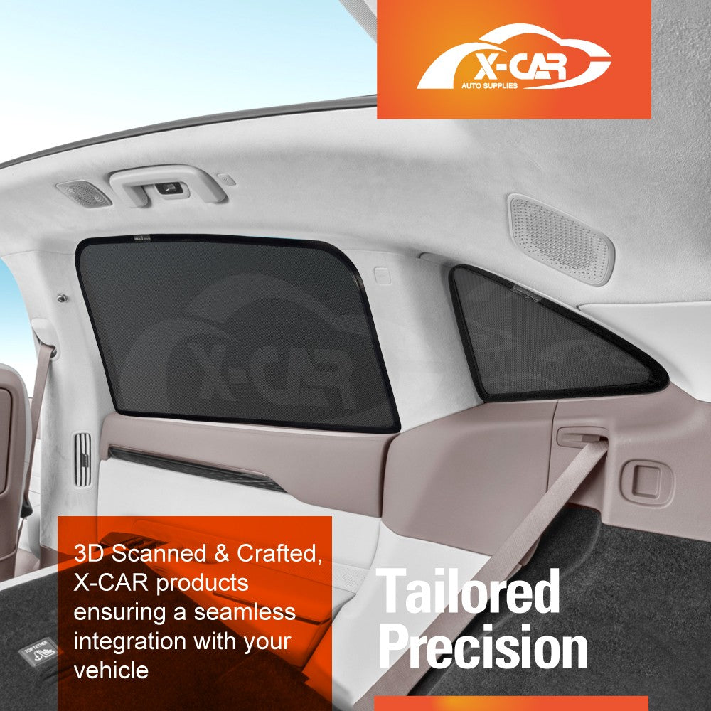 Rear Port Window Sun Shades for Zeekr 7X 2025-Onwards UV Protection Car Sunshade Blind Mesh