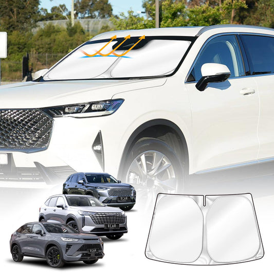 WindScreen Sun Shade for GWM Haval H6/H6 GT 2021-Onwards Blocks UV Rays Foldable Custom Wind Screen Sun Visor Protector