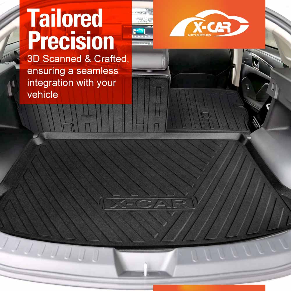 Floor Mats Boot Liner Set for GWM Haval Jolion 2024-Onwards All Weather Cargo Kick Mats Back Seat Protector Cover With Lower Boot Level