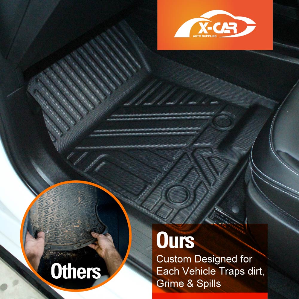 Floor Mats Boot Liner Set for GWM Haval Jolion 2024-Onwards All Weather Cargo Kick Mats Back Seat Protector Cover With Upper Boot Level