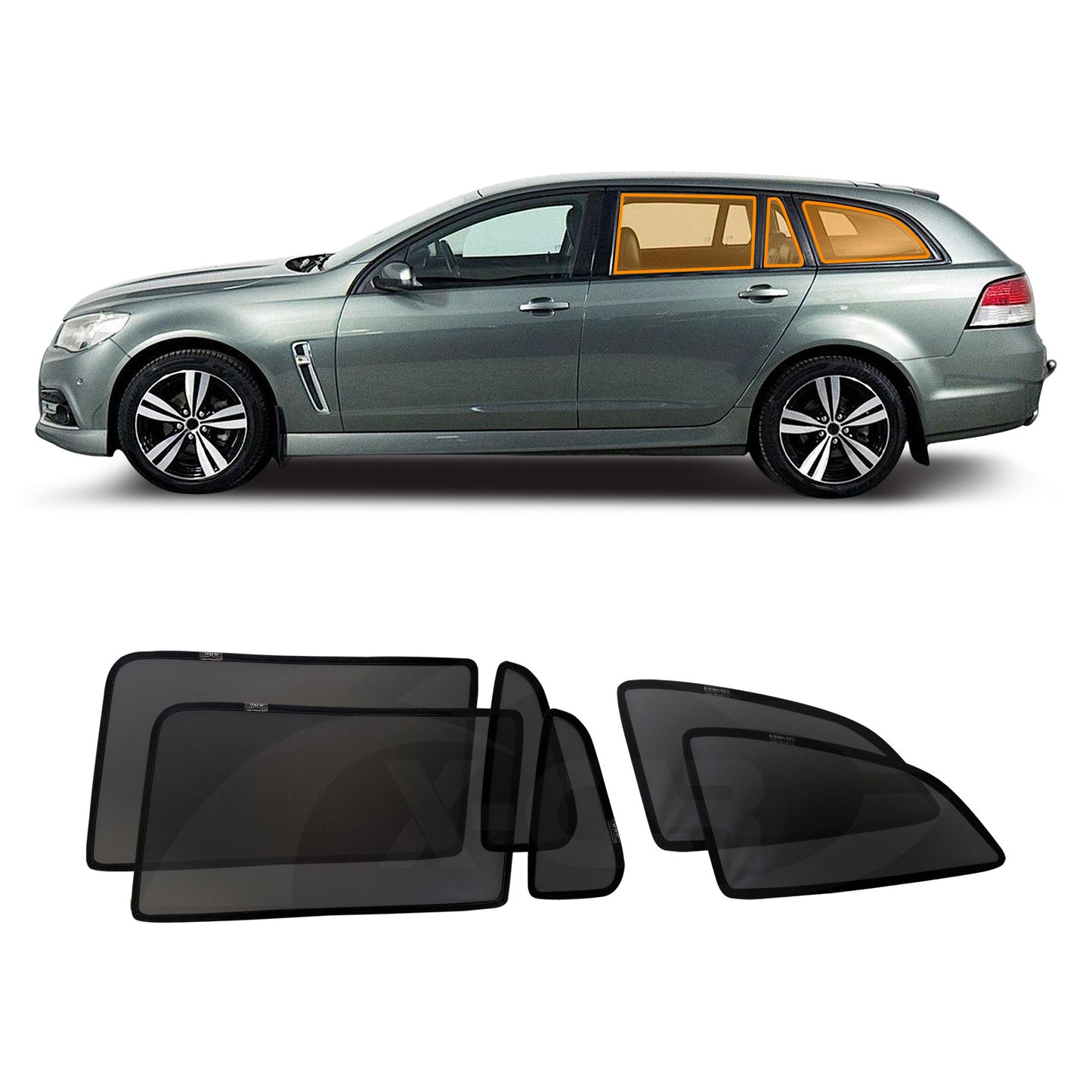 Rear Port Window Sun Shades for Holden Commodore Wagon VE VF Series 2006-2017 UV Protection Car Sunshade Blind Mesh