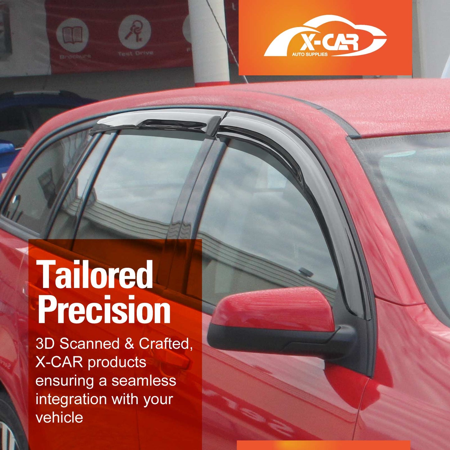 Weathershields for Holden Commodore VF Series Wagon 2013-2017 Car Weather Shields Wind Deflectors Window Sun Visor 4 Pcs