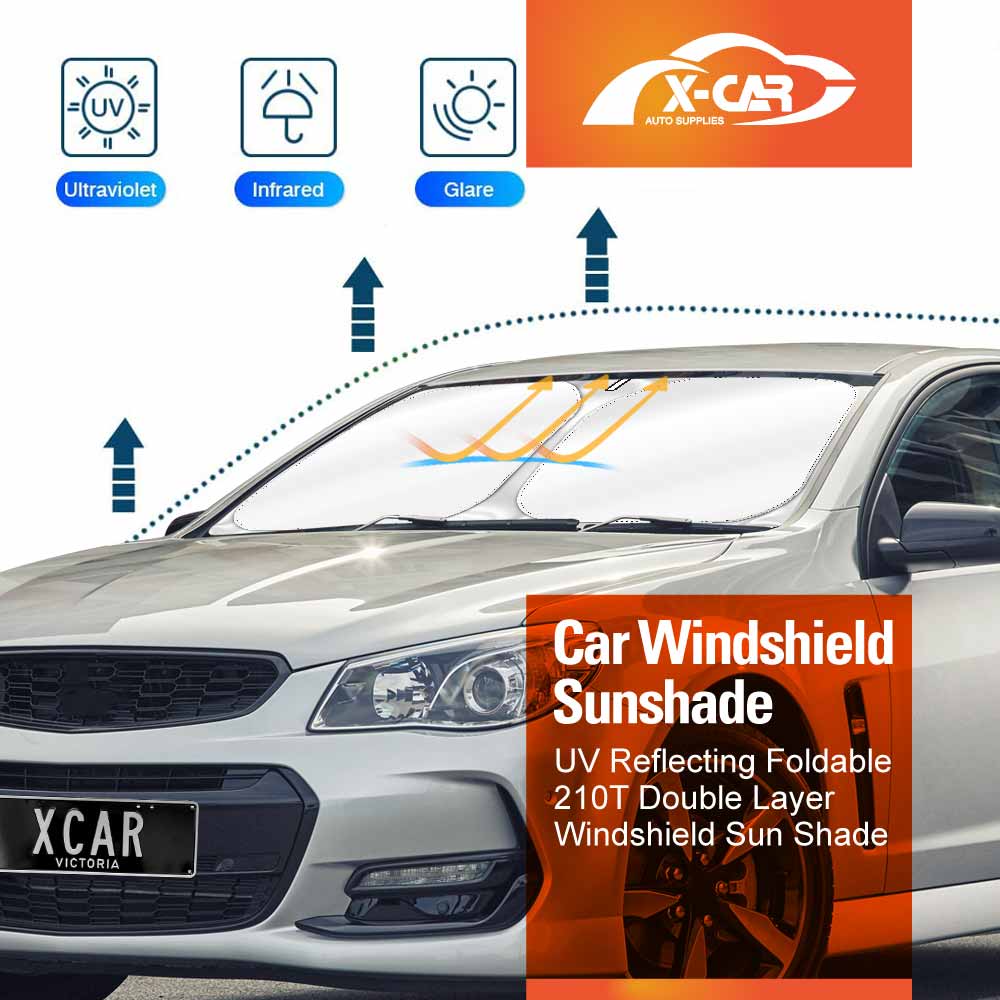 WindScreen Sun Shade for Holden Commodore VF Series Sedan Wagon 2013-2017 Blocks UV Rays Foldable Custom Wind Screen Sun Visor Protector