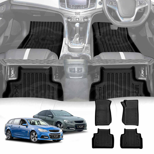 3D Floor Mats for Holden Commodore VF Series Sedan & Wagon 2013-2017 Heavy Duty All Weather Car Carpet Liner Set Accessories