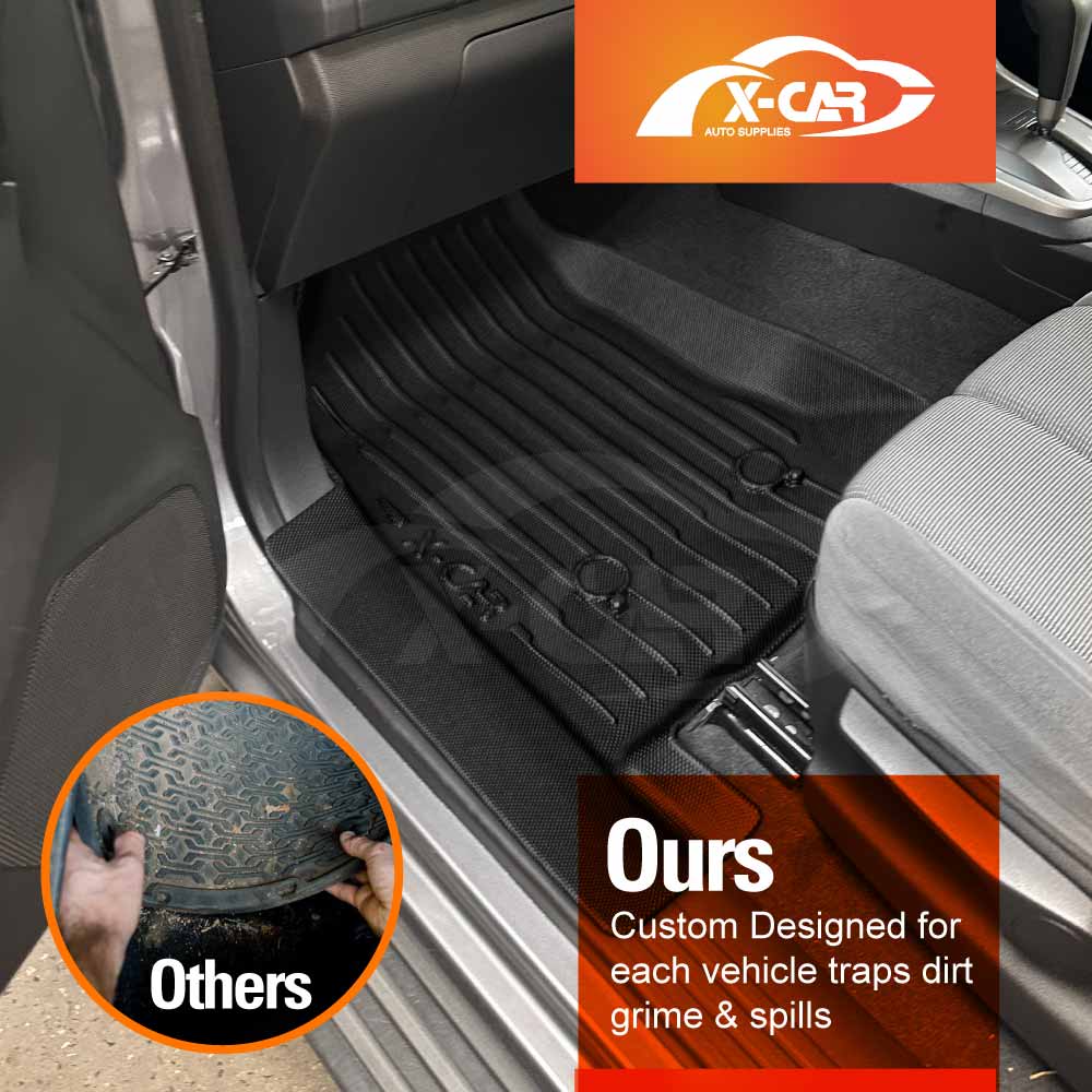 3D Floor Mats for Holden Colorado 7 2012-2016 Heavy Duty All Weather Car Mats Carpet Liner Set
