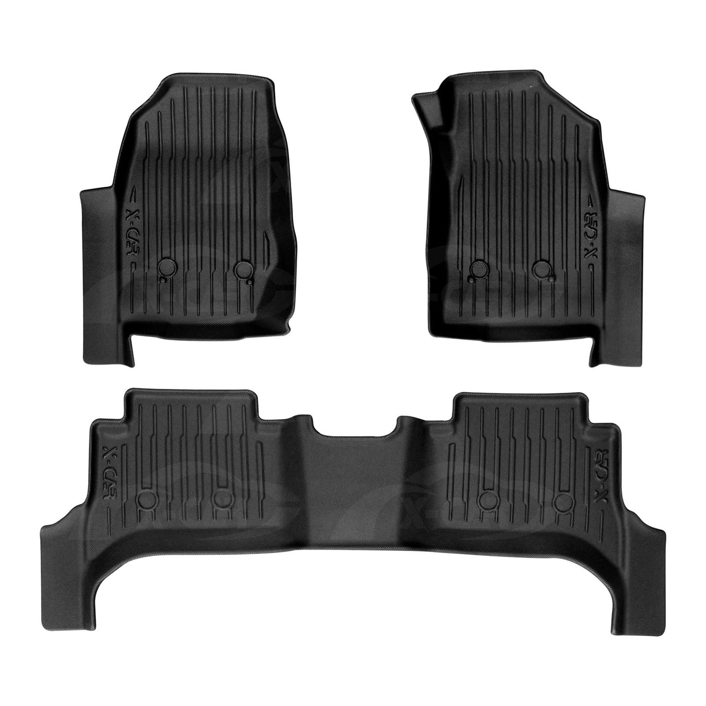 Front Rear Floor Mats for Holden Colorado 7 2012-2016 Heavy Duty All Weather Car Carpet Liner Set