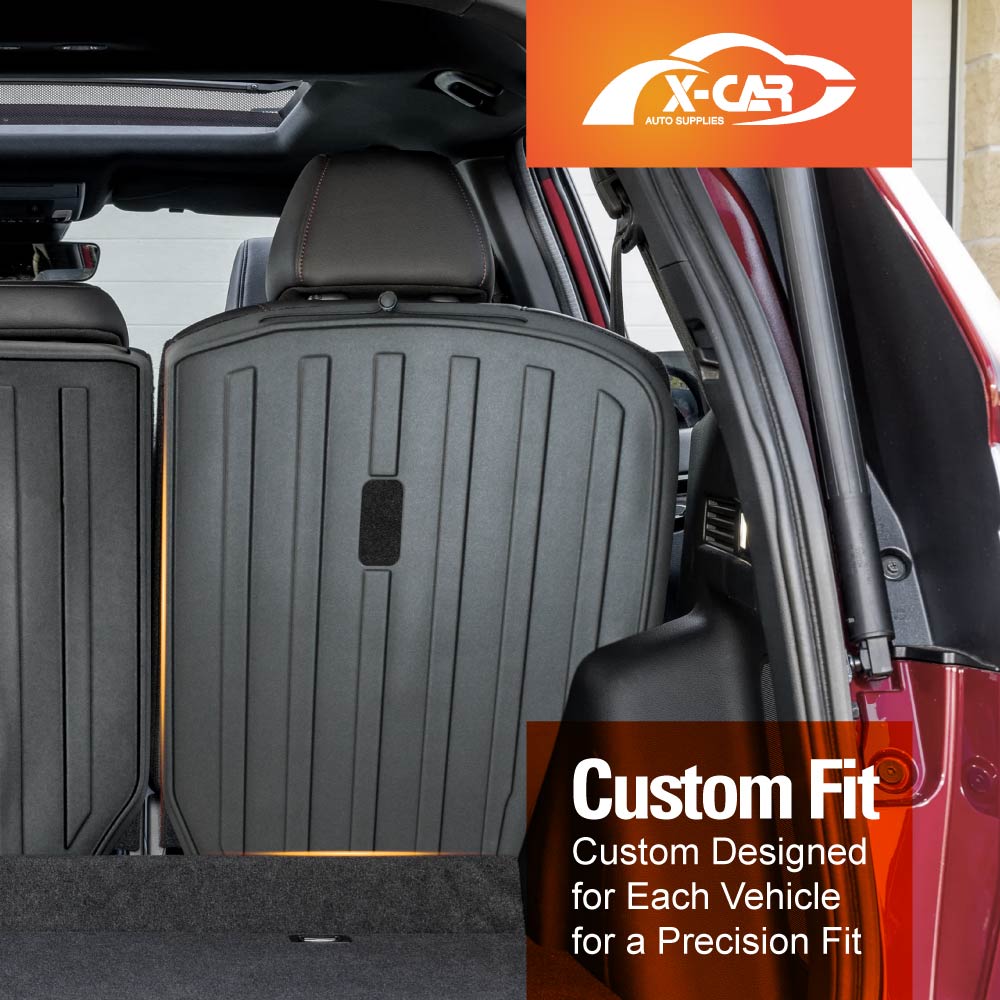 3D Floor Mats Boot Liner Set for Honda CRV CR-V 5-Seater 2023-Onwards All Weather Heavy Duty TPE Cargo Kick Mats Back Seat Protector Cover