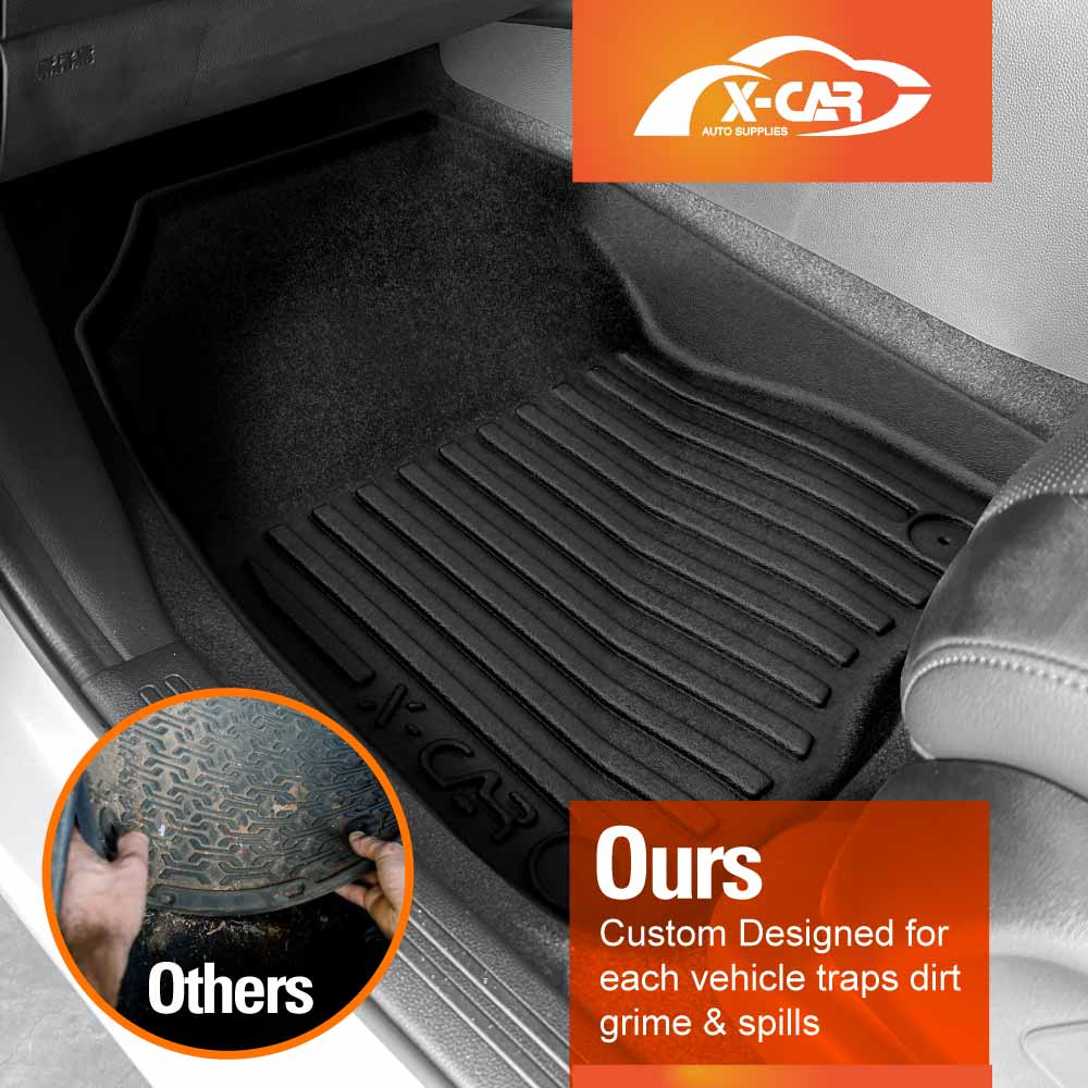 3D Floor Mats Boot Liner for Honda CRV CR-V 7 Seats 2023-Onwards All Weather Heavy Duty TPE Cargo Car Trunk Luggage Tray