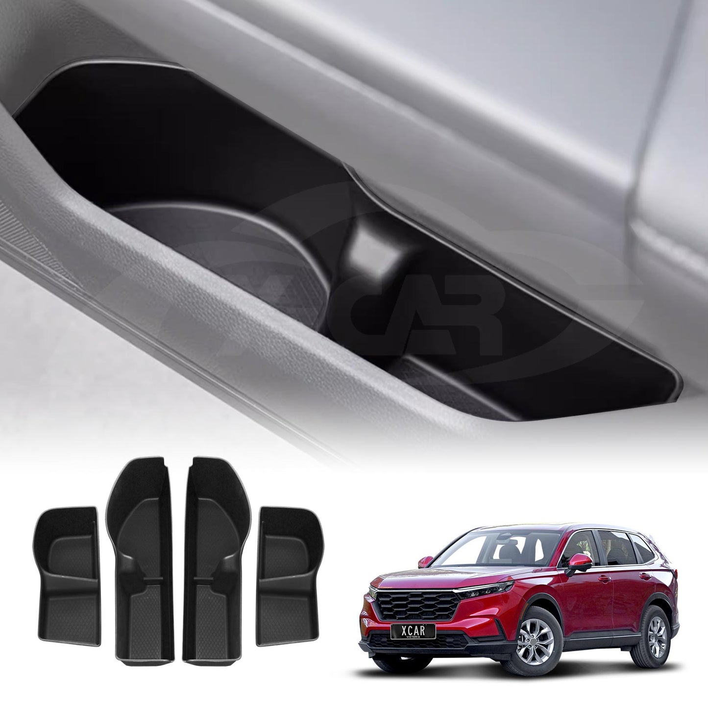 Car Door Side Storage Box Tray for Honda CR-V CRV 2023-Onwards Organizer Accessories Front and Rear Row Set of 4