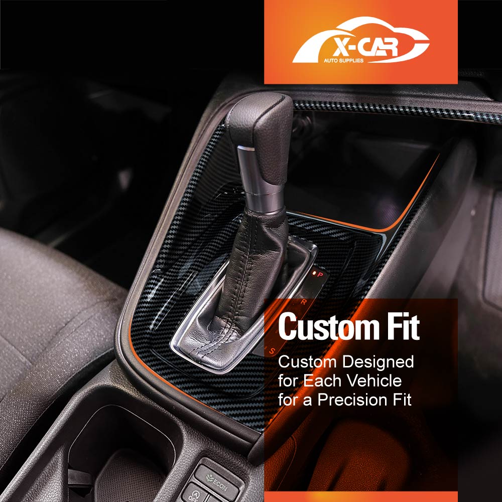 Window Control Gear Shift Panel Trim for Honda HR-V HRV 2022-Onwards Carbon Fiber Style Decor & Center Console Cover Protector Accessories