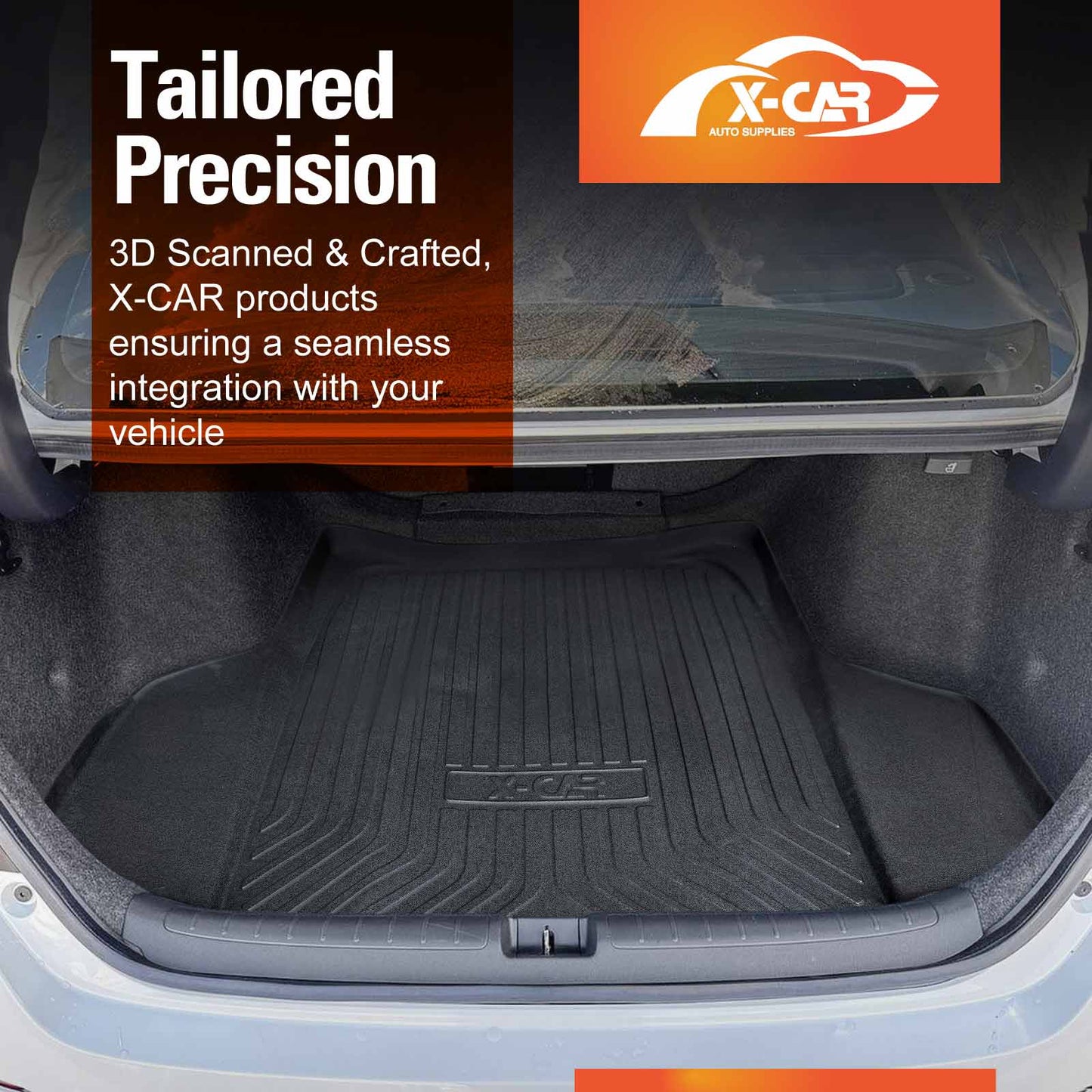 Boot Liner for Honda Accord 2019-2023 Heavy Duty Cargo Trunk Cover Mat Luggage Tray