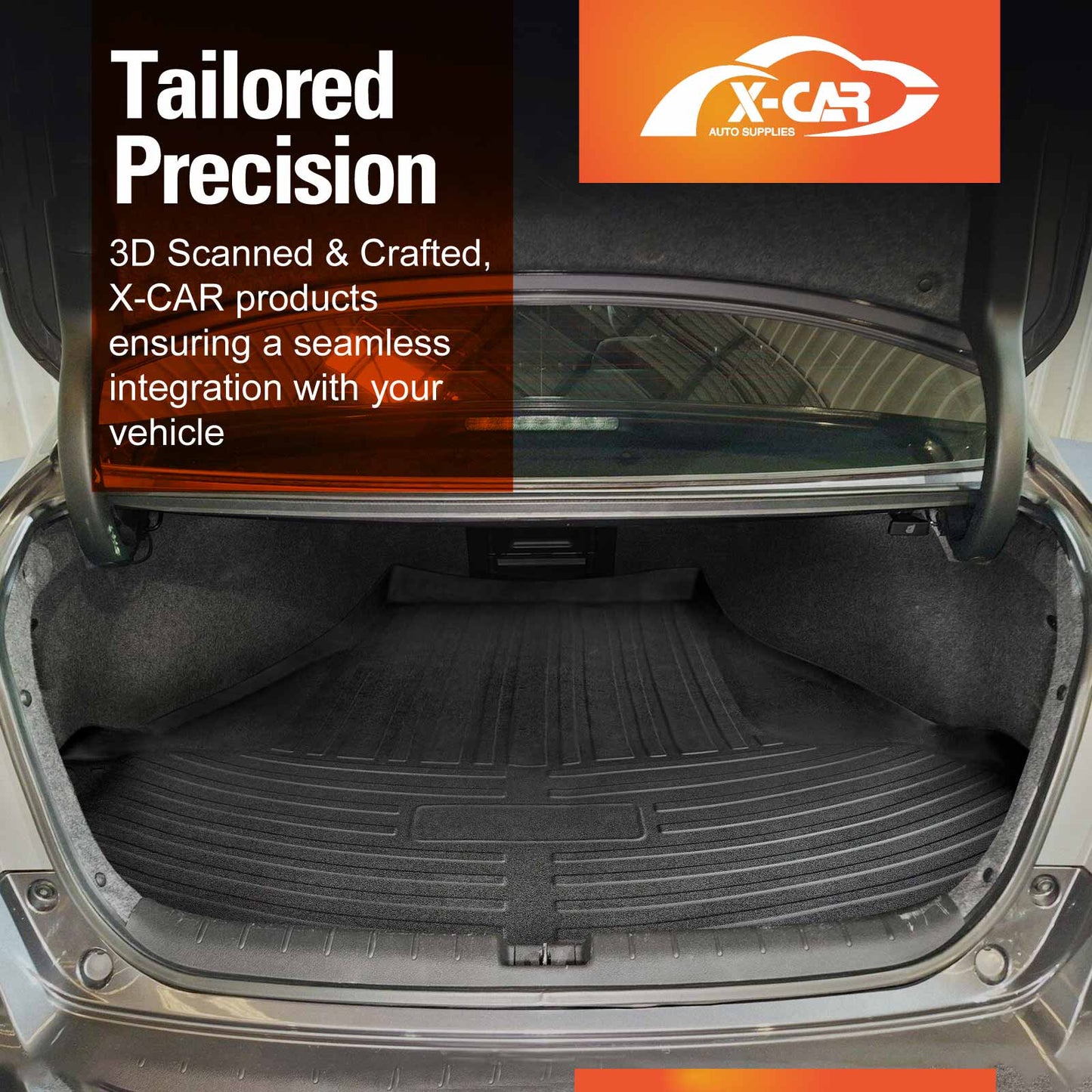 Boot Liner for Honda Accord 2013-2019 Heavy Duty Cargo Trunk Cover Mat Luggage Tray
