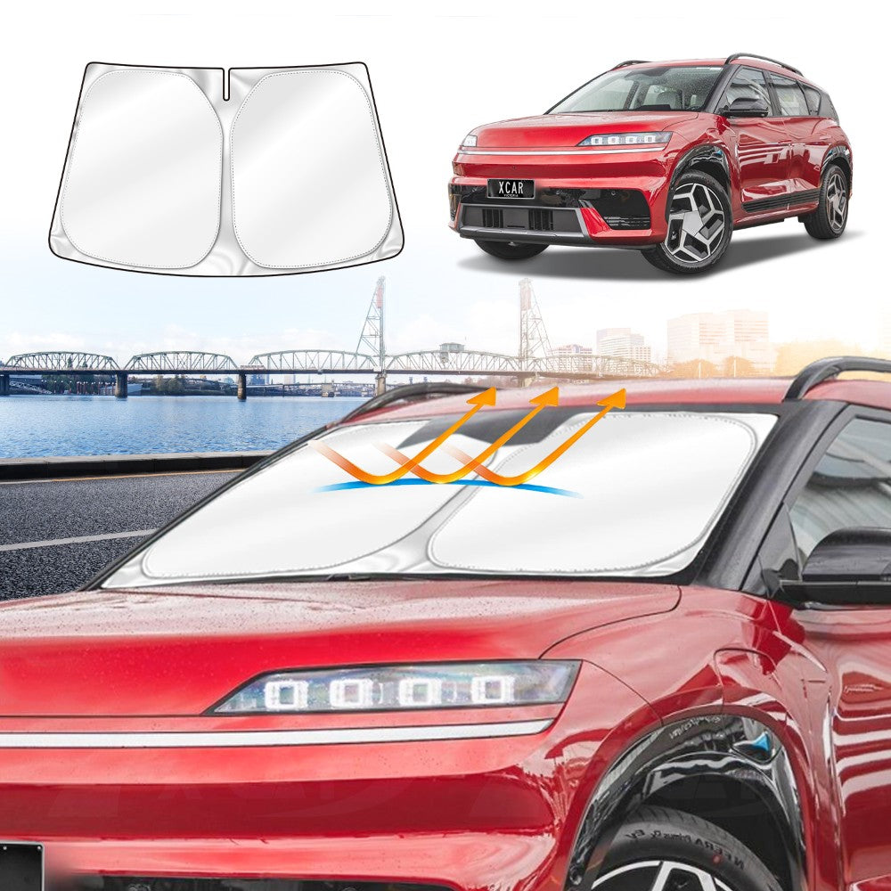 WindScreen Sun Shade for Hyundai ELEXIO 2025-Onwards Blocks UV Rays Sun Visor Protector Foldable Sunshade