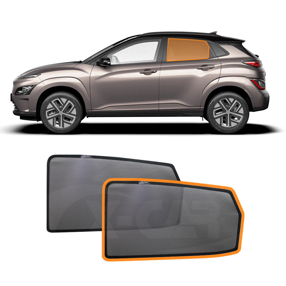 Rear Window Sun Shade for Hyundai Kona 2017-2023 Car Sun Blind Mesh