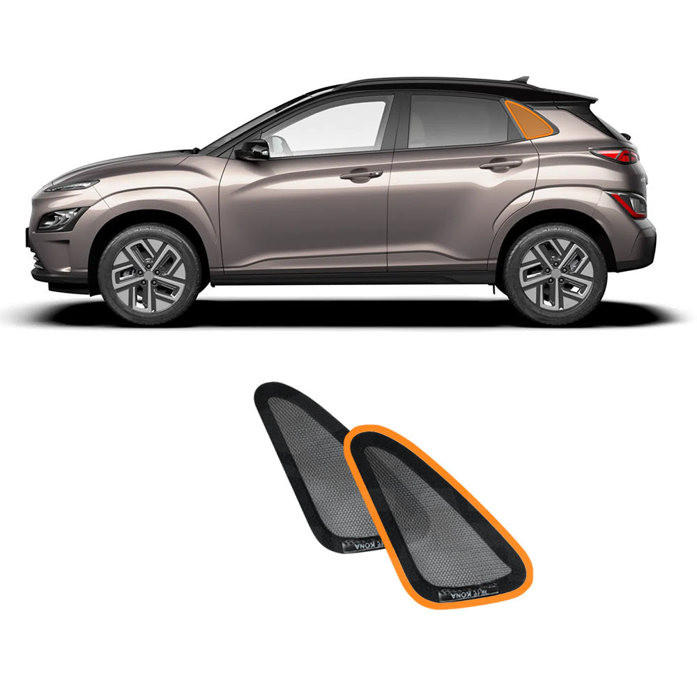 Port Window Sun Shade for Hyundai Kona 2017-2023 Car Sun Blind Mesh Third Row Window