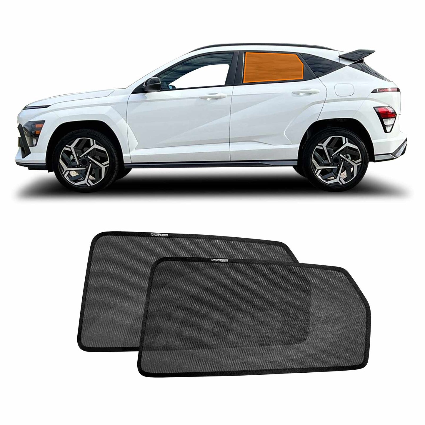 Rear Window Sun Shade for Hyundai Kona 2023-2025 Car Sun Blind Mesh