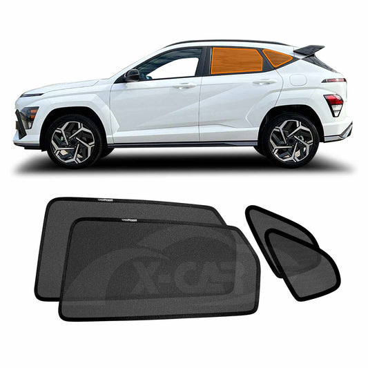 Rear Port Window Sun Shade for Hyundai Kona 2023-2025 Car Sun Blind Mesh