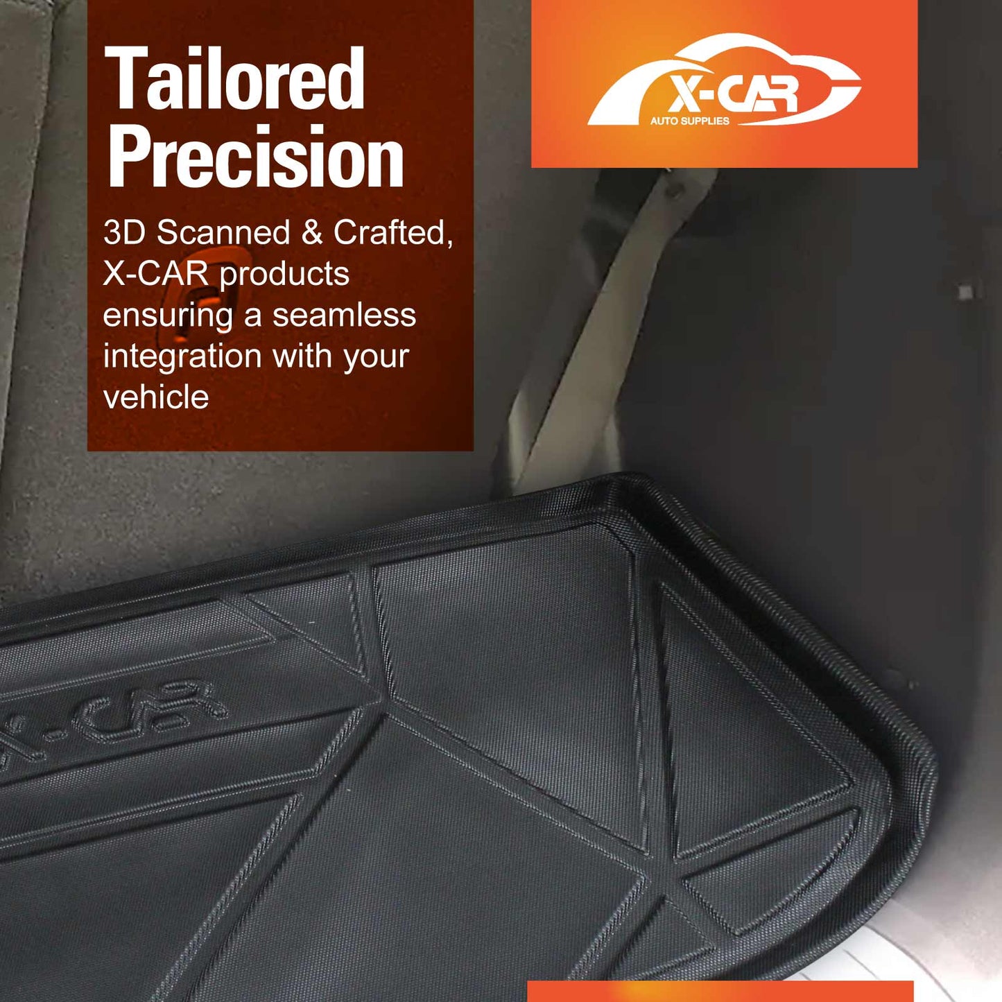 3D Floor Mats Boot Liner for Hyundai Palisade LX2 Series 2020-2025 All Weather Heavy Duty Cargo Car Trunk Luggage Tray
