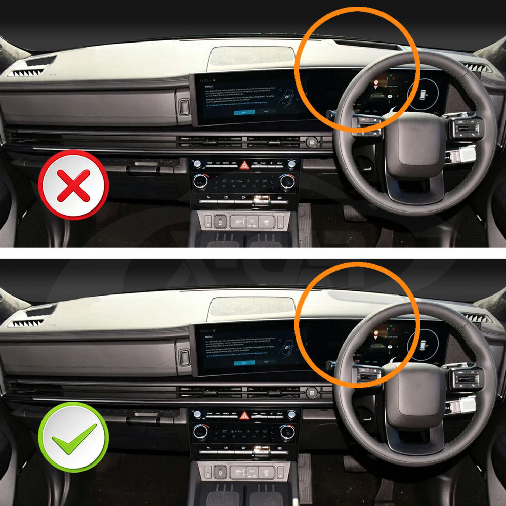 Dash Mat for Hyundai SantaFe Santa Fe 6/7 Seater 2024-Onwards Without HUD Non-Slip Microfiber Pad Cover Interior Accessories