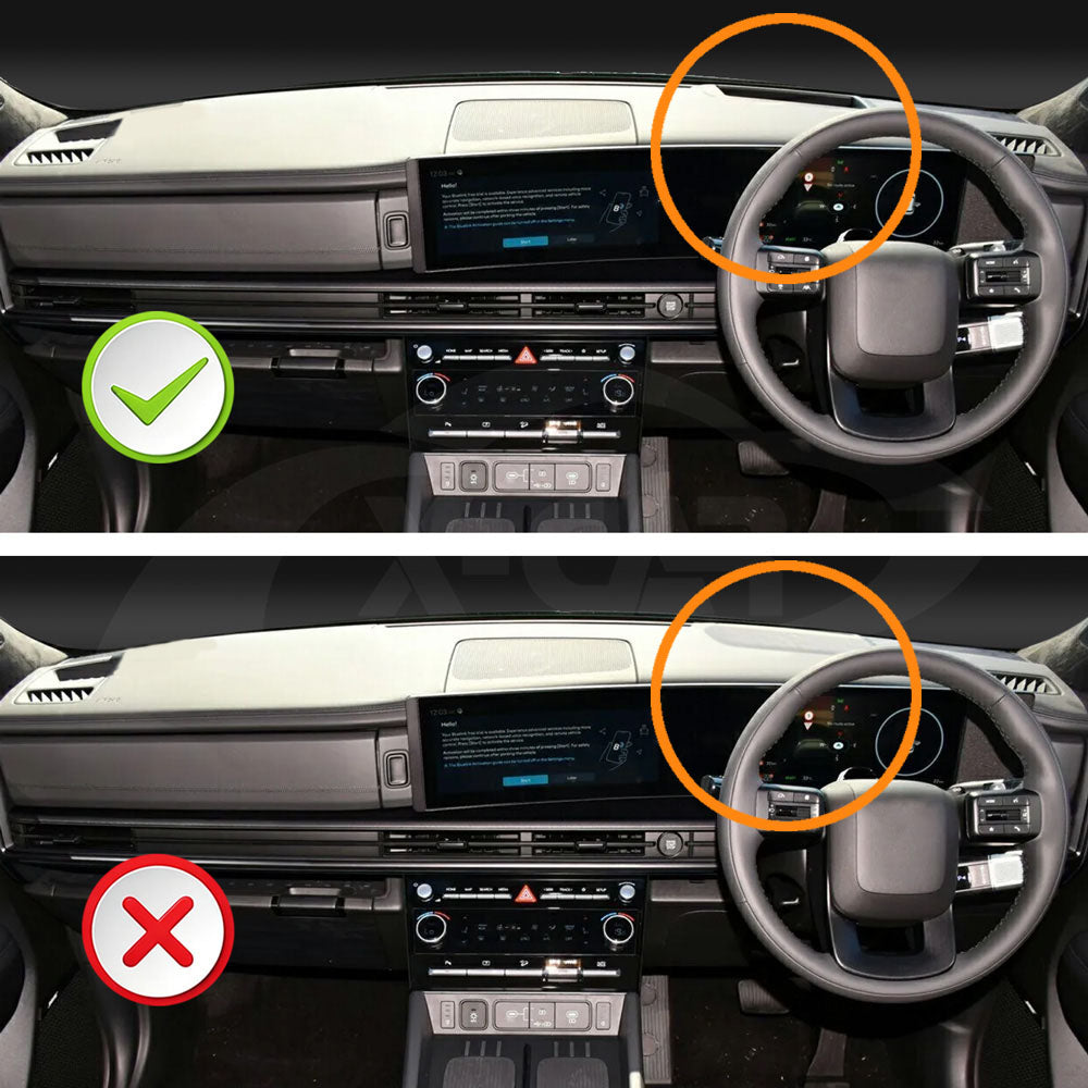 Dash Mat for Hyundai SantaFe Santa Fe 6/7 Seater 2024-Onwards With HUD Non-Slip Microfiber Pad Cover Interior Accessories