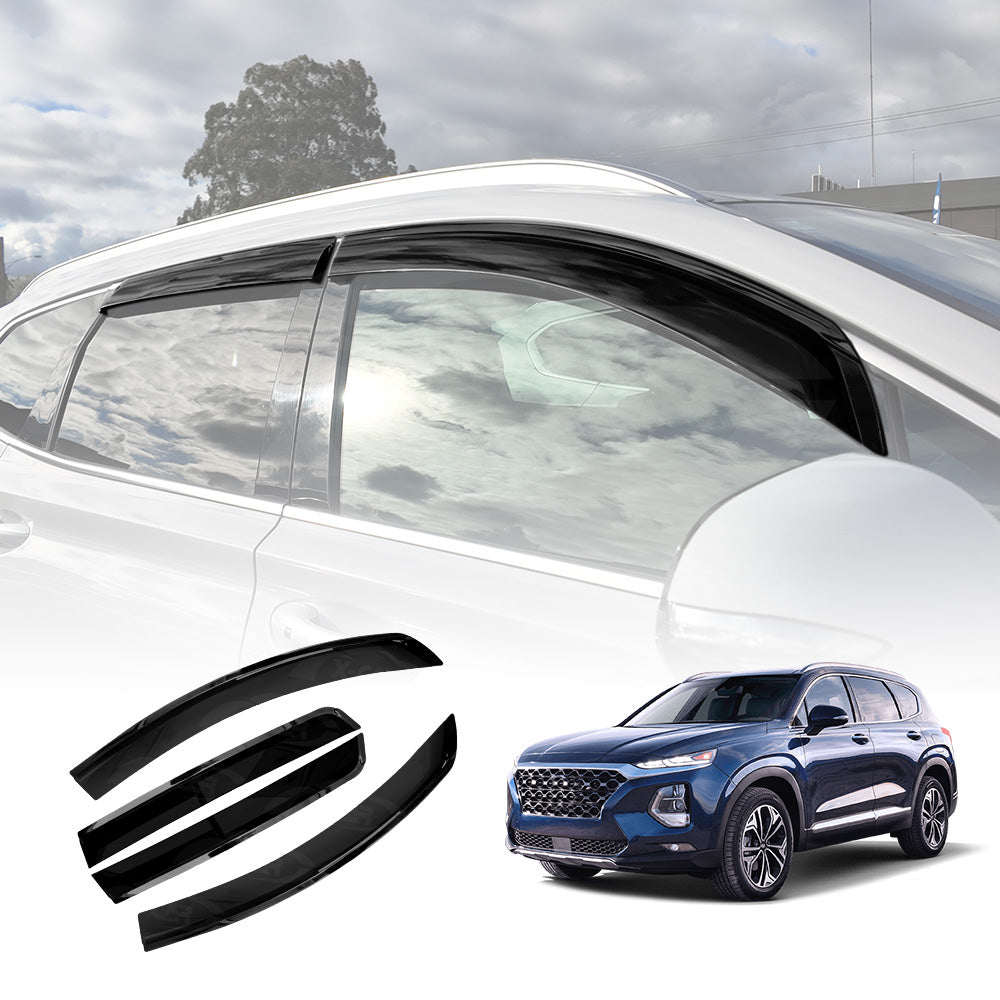 Weathershields for Hyundai SantaFe Santa Fe 2018-2023 Car Weather Shields Wind Deflectors Window Sun Visor 4-Piece Set