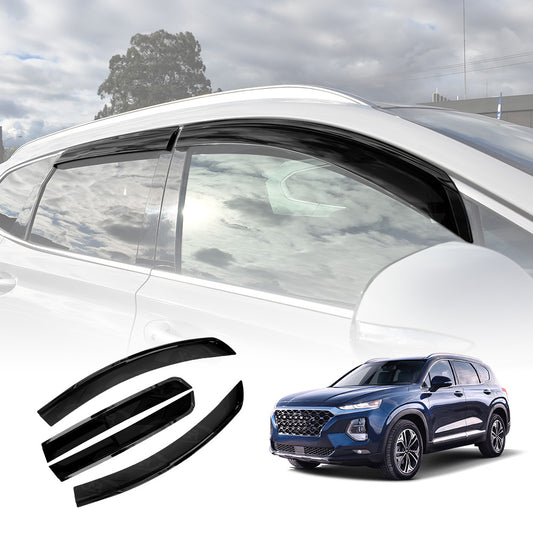 Weathershields for Hyundai SantaFe Santa Fe 2018-2023 Car Weather Shields Wind Deflectors Window Sun Visor 4-Piece Set