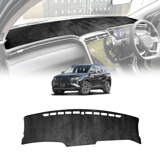 Dash Mat Pad Cover for Hyundai Tucson Highlander/ N Line 2021-2024 Non-Slip Microfiber Leather