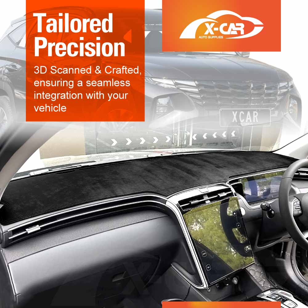 Dash Mat Pad Cover for Hyundai Tucson Highlander/ N Line 2021-2024 Non-Slip Microfiber Leather