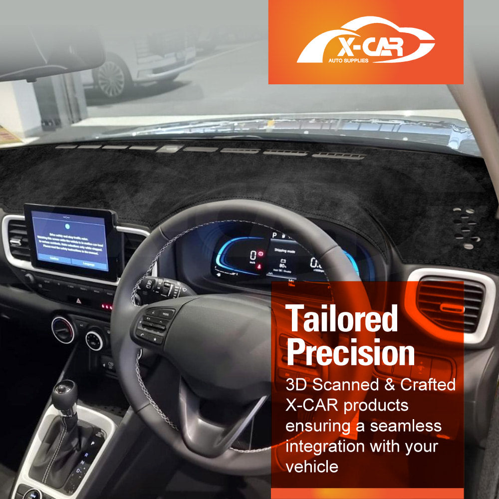 Dash Mat for Hyundai Venue 2019-Onwards Non-Slip Microfiber Pad Cover Interior Accessories