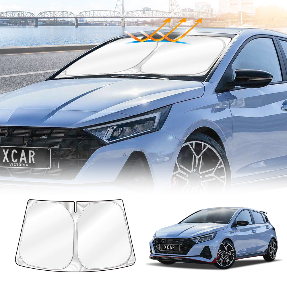 WindScreen Sun Shade for Hyundai i20 BC3 Series 2020-Onwards Blocks UV Rays Foldable Custom Wind Screen Sun Visor Protector